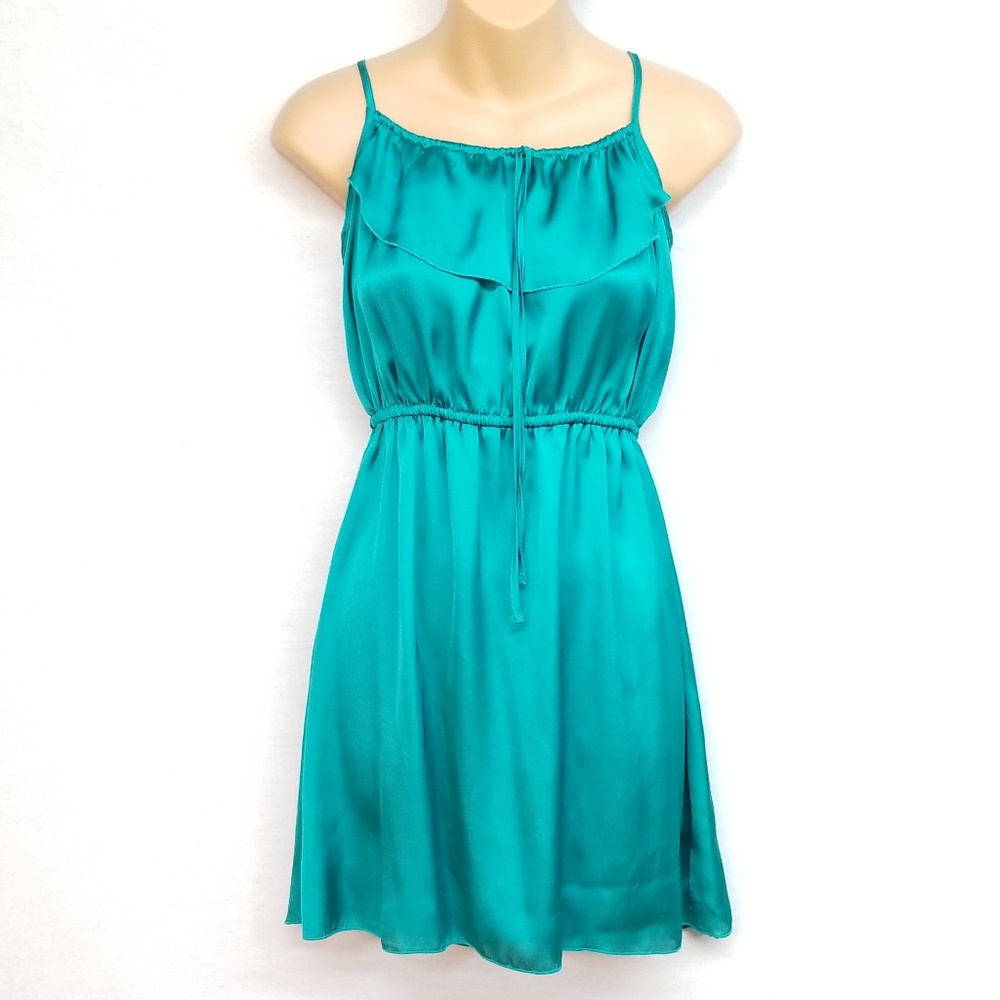 Xhilaration Teal Macrame Dress NWT